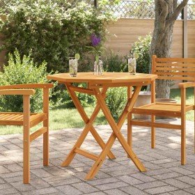 Mesa de jardín plegable madera de teca maciza 85x85x76 cm en Mesas de jardín | Comprar online en Foru.es