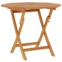 Mesa de jardín plegable madera de teca maciza 85x85x76 cm en Mesas de jardín | Comprar online en Foru.es