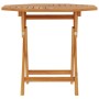Mesa de jardín plegable madera de teca maciza 85x85x76 cm en Mesas de jardín | Comprar online en Foru.es