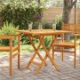 Mesa de jardín plegable madera de teca maciza 85x85x76 cm en Mesas de jardín | Comprar online en Foru.es