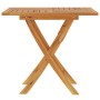 Mesa de jardín plegable madera de teca maciza 85x85x76 cm en Mesas de jardín | Comprar online en Foru.es