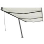 Toldo de pie retráctil manual crema 600x300 cm en Toldos | Comprar online en Foru.es