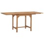 Mesa de jardín extensible madera maciza teca (110-160)x80x75cm en Mesas de jardín | Comprar online en Foru.es
