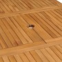 Mesa de jardín extensible madera maciza teca (110-160)x80x75cm en Mesas de jardín | Comprar online en Foru.es