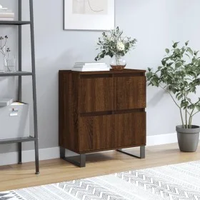 Aparador madera contrachapada marrón roble 60x35x70 cm de vidaXL, Aparadores - Ref: Foro24-831227, Precio: 90,98 €, Descuento: %