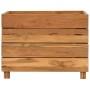 Arriate elevado madera de teca reciclada y acero 50x40x38 cm en Macetas y jardineras | Comprar online en Foru.es