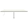 Toldo de pie retráctil manual crema 600x300 cm en Toldos | Comprar online en Foru.es