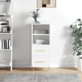 Aparador madera de ingeniería blanco 34,5x34x90 cm de vidaXL, Aparadores - Ref: Foro24-828652, Precio: 53,43 €, Descuento: %
