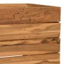 Arriate elevado madera de teca reciclada y acero 100x40x38 cm en Macetas y jardineras | Comprar online en Foru.es