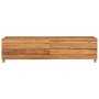 Arriate elevado madera de teca reciclada y acero 150x40x38 cm en Macetas y jardineras | Comprar online en Foru.es