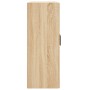 Armario de pared madera ingeniería roble Sonoma 69,5x34x90 cm de vidaXL, Aparadores - Ref: Foro24-830391, Precio: 75,48 €, De...