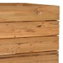 Arriate elevado madera de teca reciclada y acero 100x40x55 cm en Macetas y jardineras | Comprar online en Foru.es