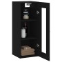 Armario de pared negro 34,5x34x90 cm de vidaXL, Aparadores - Ref: Foro24-828893, Precio: 42,29 €, Descuento: %