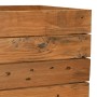 Arriate elevado madera de teca reciclada y acero 150x40x55 cm en Macetas y jardineras | Comprar online en Foru.es
