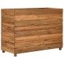 Arriate elevado madera de teca reciclada y acero 100x40x72 cm en Macetas y jardineras | Comprar online en Foru.es