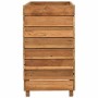 Arriate elevado madera de teca reciclada y acero 100x40x72 cm en Macetas y jardineras | Comprar online en Foru.es