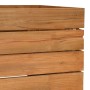 Arriate elevado madera de teca reciclada y acero 100x40x72 cm en Macetas y jardineras | Comprar online en Foru.es