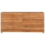 Arriate elevado madera de teca reciclada y acero 150x40x72 cm en Macetas y jardineras | Comprar online en Foru.es