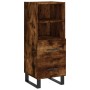 Aparador madera de ingeniería roble ahumado 34,5x34x90 cm de vidaXL, Aparadores - Ref: Foro24-828697, Precio: 56,83 €, Descue...