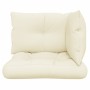 Cojines para sofá de palets 3 unidades tela crema en Decoración | Comprar online en Foru.es