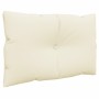 Cojines para sofá de palets 3 unidades tela crema en Decoración | Comprar online en Foru.es