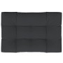 Cojín de asiento de jardín de tela negro 120x80x12 cm en Decoración | Comprar online en Foru.es