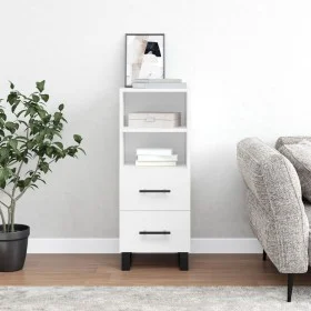 Aparador madera de ingeniería blanco 34,5x34x90 cm de vidaXL, Aparadores - Ref: Foro24-828692, Precio: 58,07 €, Descuento: %
