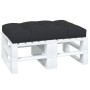 Cojín de asiento de jardín de tela negro 120x80x12 cm en Decoración | Comprar online en Foru.es