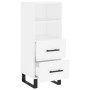 Aparador madera de ingeniería blanco 34,5x34x90 cm de vidaXL, Aparadores - Ref: Foro24-828692, Precio: 58,67 €, Descuento: %