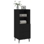 Aparador de madera contrachapada negro 34,5x34x90 cm de vidaXL, Aparadores - Ref: Foro24-828685, Precio: 56,86 €, Descuento: %