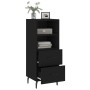 Aparador de madera contrachapada negro 34,5x34x90 cm de vidaXL, Aparadores - Ref: Foro24-828685, Precio: 56,86 €, Descuento: %