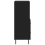 Aparador de madera contrachapada negro 34,5x34x90 cm de vidaXL, Aparadores - Ref: Foro24-828685, Precio: 56,86 €, Descuento: %