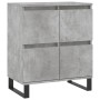 Aparador de madera contrachapada gris hormigón 60x35x70 cm de vidaXL, Aparadores - Ref: Foro24-831224, Precio: 82,55 €, Descu...