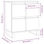 Aparador de madera contrachapada gris hormigón 60x35x70 cm de vidaXL, Aparadores - Ref: Foro24-831224, Precio: 82,55 €, Descu...