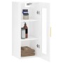 Armario de pared blanco brillante 34,5x34x90 cm de vidaXL, Aparadores - Ref: Foro24-828902, Precio: 45,21 €, Descuento: %