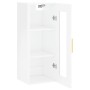 Armario de pared blanco brillante 34,5x34x90 cm de vidaXL, Aparadores - Ref: Foro24-828902, Precio: 45,21 €, Descuento: %