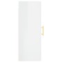 Armario de pared blanco brillante 34,5x34x90 cm de vidaXL, Aparadores - Ref: Foro24-828902, Precio: 45,21 €, Descuento: %