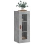 Armario de pared gris hormigón 34,5x34x90 cm de vidaXL, Aparadores - Ref: Foro24-828888, Precio: 37,34 €, Descuento: %