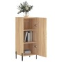 Aparador madera contrachapada color roble Sonoma 34,5x34x90 cm de vidaXL, Aparadores - Ref: Foro24-828551, Precio: 63,28 €, D...