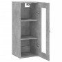 Armario de pared gris hormigón 34,5x34x90 cm de vidaXL, Aparadores - Ref: Foro24-828888, Precio: 37,34 €, Descuento: %