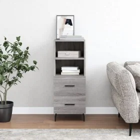 Sonoma graues Sideboard aus Holzwerkstoff, 34,5 x 34 x 90 cm von vidaXL, Sideboards - Ref: Foro24-828690, Preis: 56,00 €, Rab...