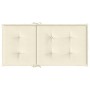 Cojín silla jardín respaldo bajo 4 uds tela Oxford crema en Decoración | Comprar online en Foru.es