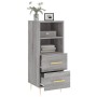 Aparador madera de ingeniería gris Sonoma 34,5x34x90 cm de vidaXL, Aparadores - Ref: Foro24-828658, Precio: 53,12 €, Descuent...