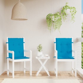 Cojín silla jardín respaldo bajo 2 uds tela Oxford azul en Decoración | Comprar online en Foru.es
