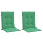 Cojín silla jardín respaldo bajo 2 uds tela Oxford verde en Decoración | Comprar online en Foru.es