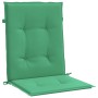 Cojín silla jardín respaldo bajo 4 uds tela Oxford verde en Decoración | Comprar online en Foru.es