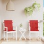 Cojín silla jardín respaldo bajo 2 uds tela Oxford rojo en Decoración | Comprar online en Foru.es