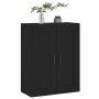 Armario de pared madera de ingeniería negro 69,5x34x90 cm de vidaXL, Aparadores - Ref: Foro24-830389, Precio: 88,43 €, Descue...