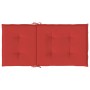 Cojín silla jardín respaldo bajo 4 uds tela Oxford rojo en Decoración | Comprar online en Foru.es