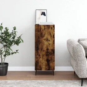 Aparador madera de ingeniería roble ahumado 34,5x34x90 cm de vidaXL, Aparadores - Ref: Foro24-828561, Precio: 74,43 €, Descue...